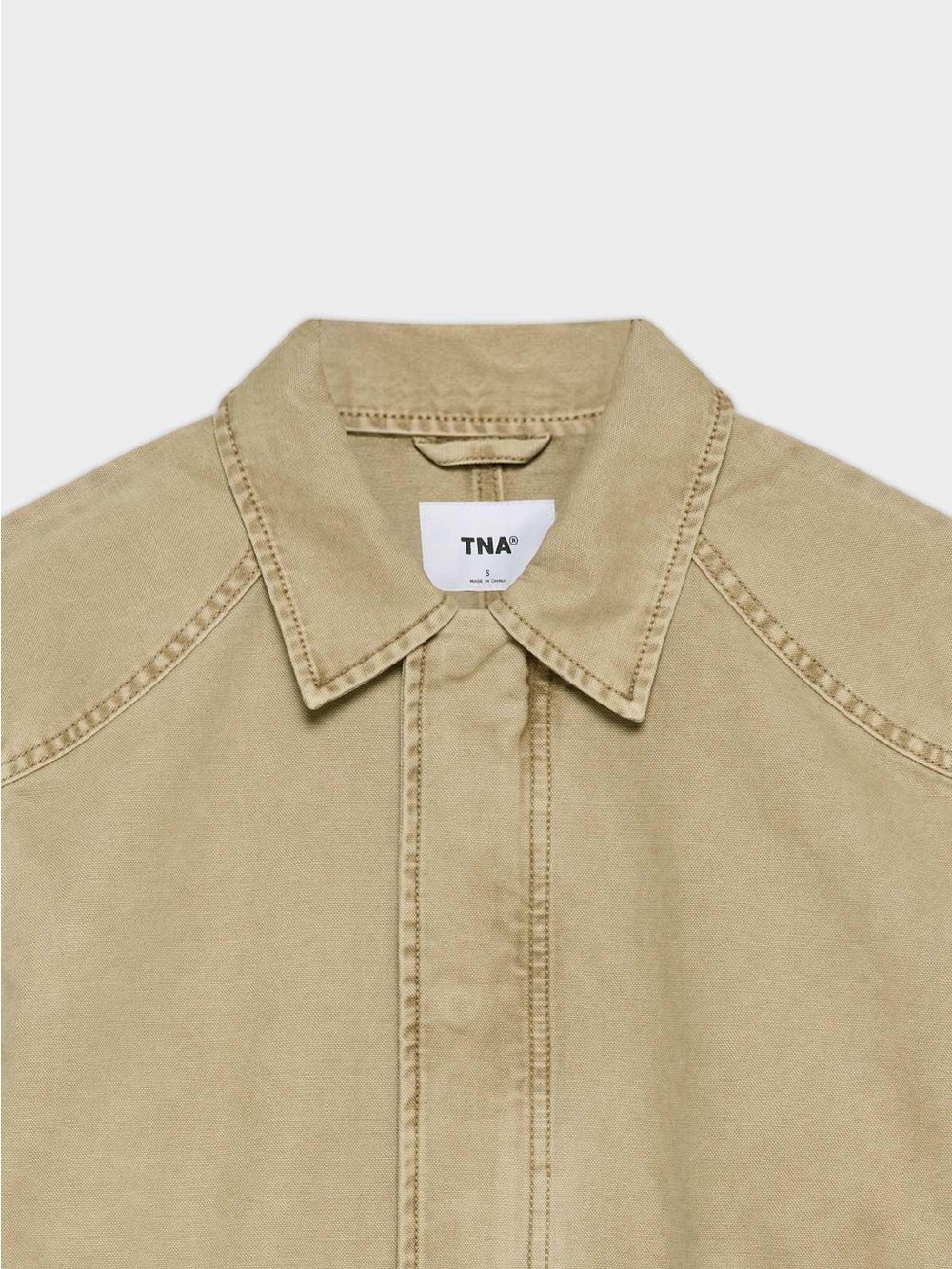 NWT aritzia TNA jasper field jacket in vintage tan khaki / size m - Picture 2 of 6